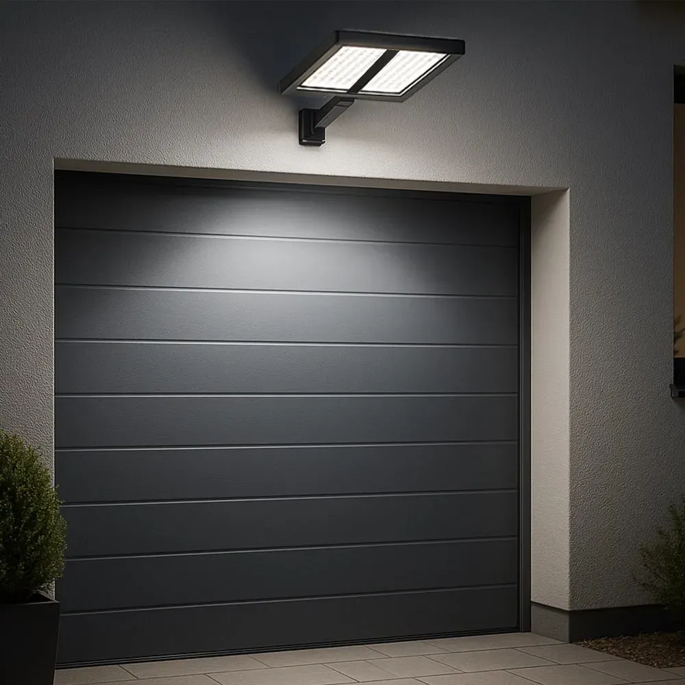 Illustration numéro 2 du produit Lot de 2 Projecteurs solaires sensor Plastique Noir 850LM