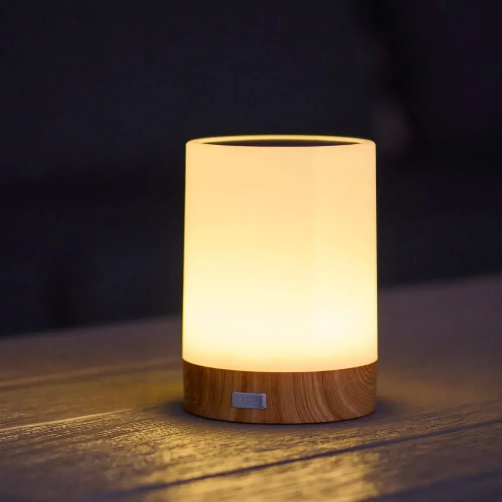 Illustration numéro 2 du produit Lot de 2 lampes de table sans fil Plastique Blanc H13CM