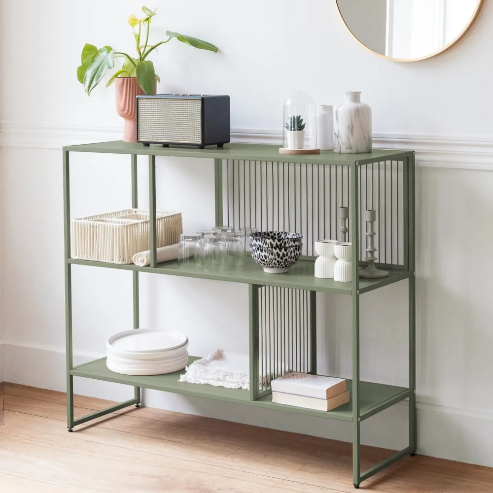 Illustration numéro 2 du produit Étagère en métal vert kaki