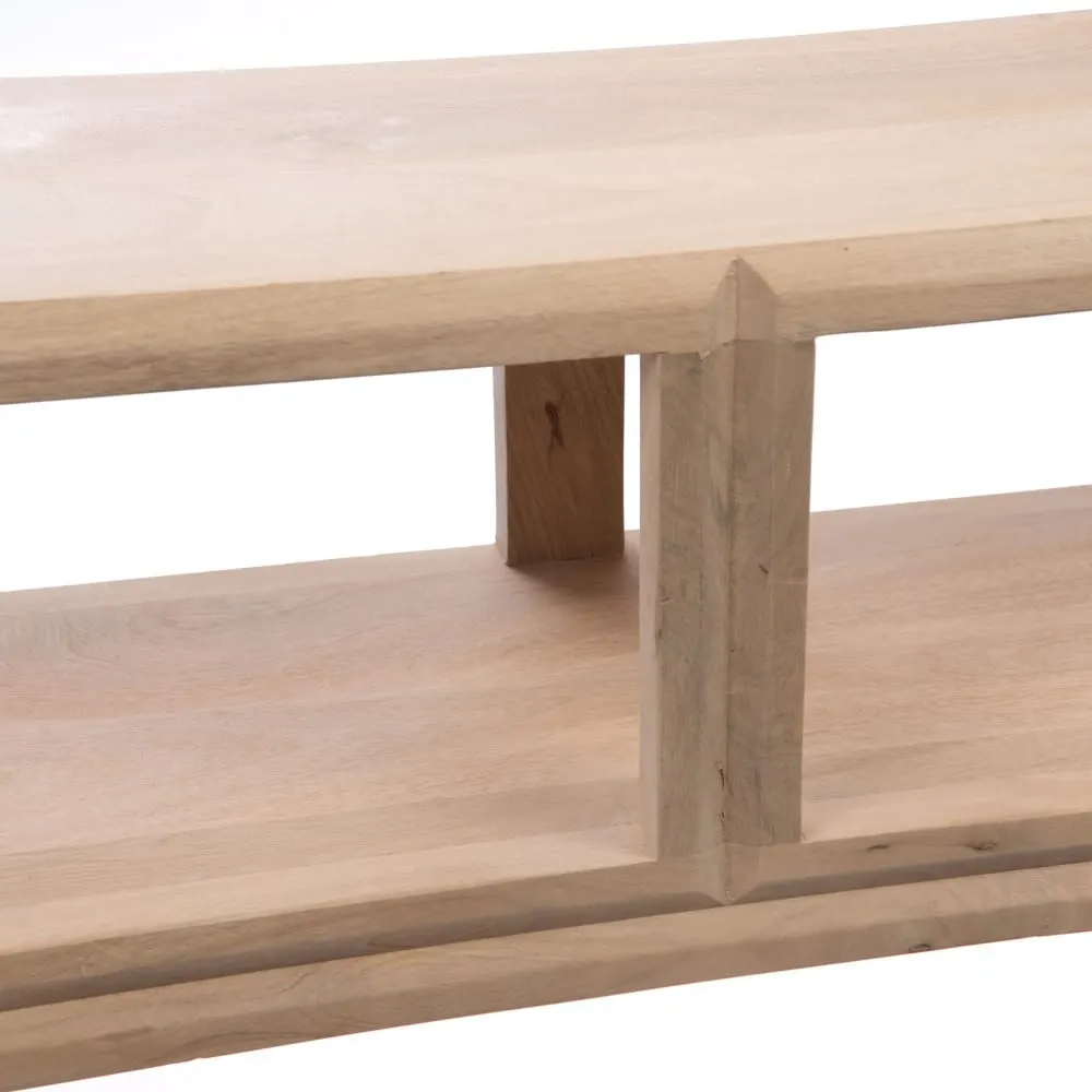 Illustration numéro 2 du produit Console casiers en manguier l160 cm  marron en bois de manguier