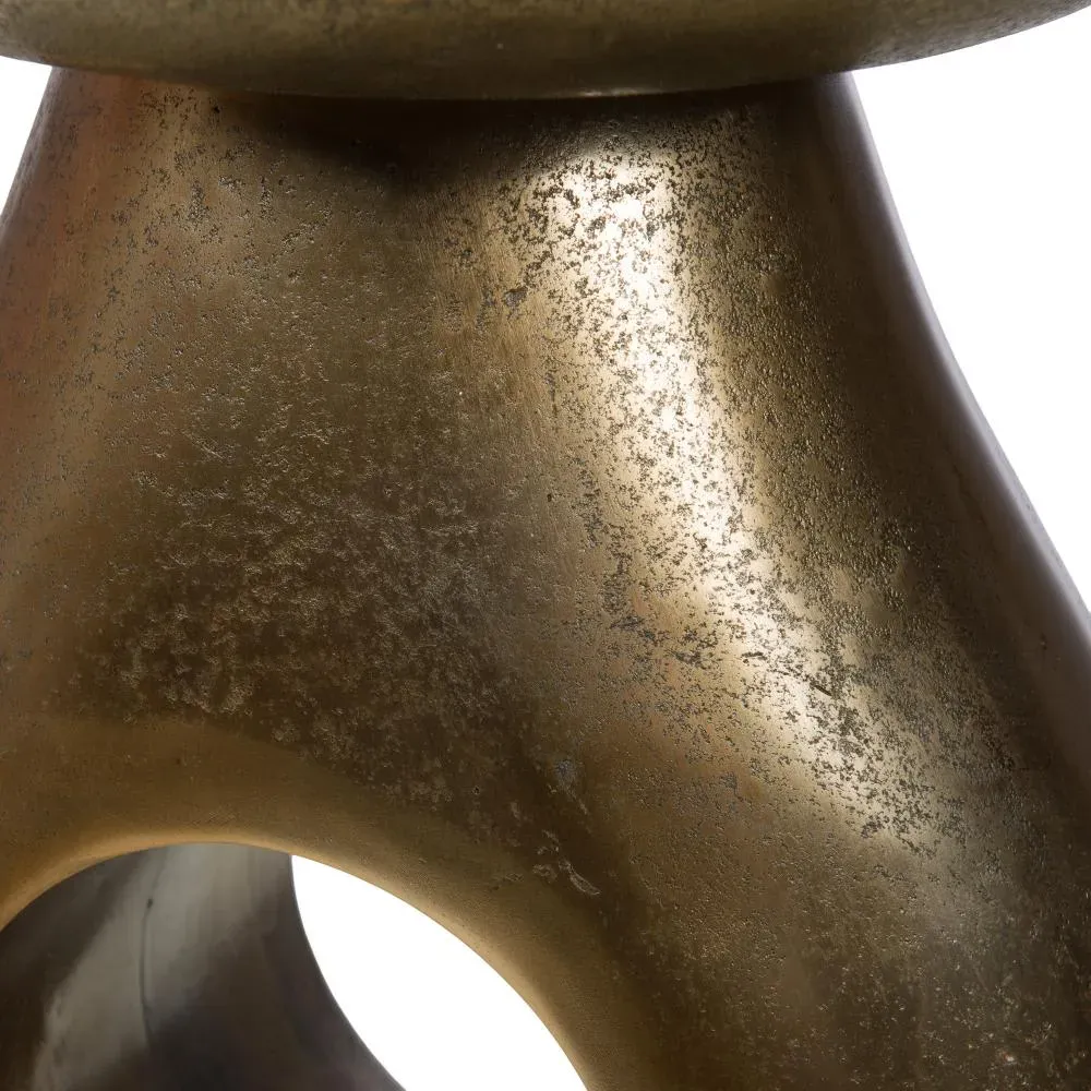 Illustration numéro 2 du produit Bout de canapé Totem   jaune en aluminium