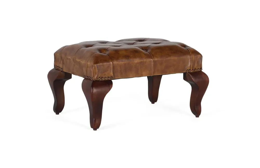 Illustration numéro 2 du produit Banc en bois d'acacia avec pieds incurvés