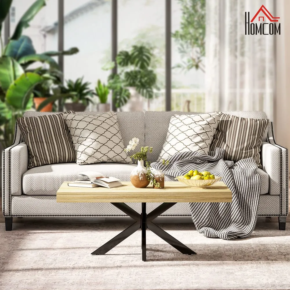 Illustration numéro 2 du produit Table basse rectangulaire en métal noir