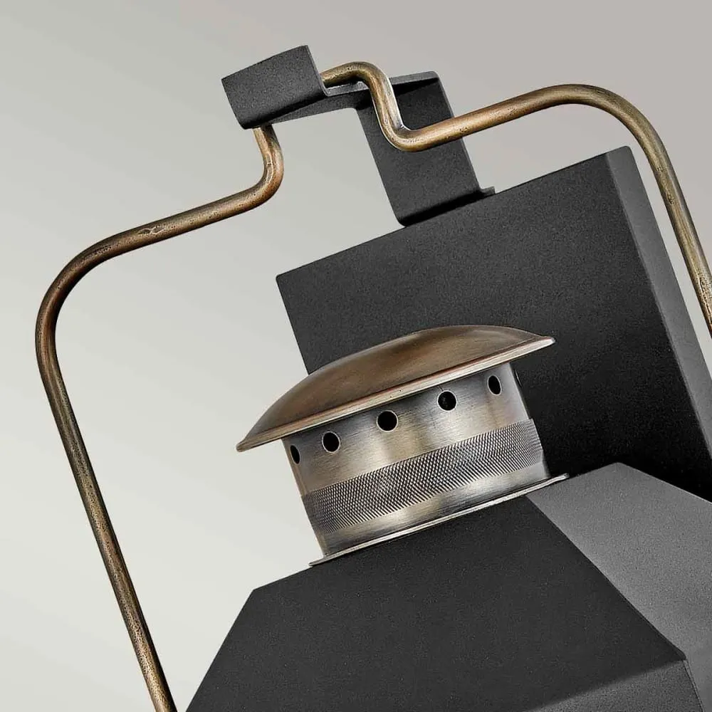 Illustration numéro 2 du produit Applique murale noire / bronze h. 61 cm