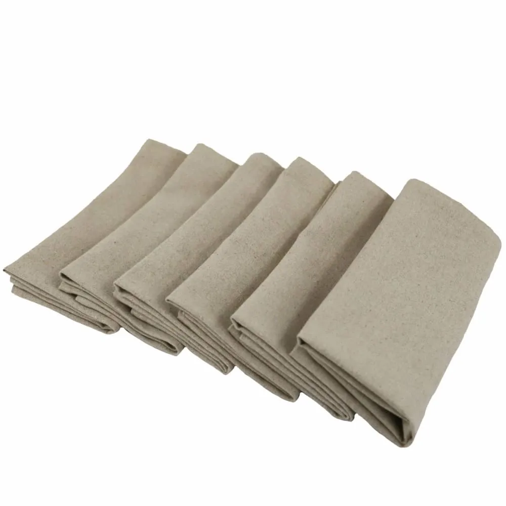 Illustration numéro 2 du produit Lot de 6 serviettes de table 100% Lin LINELLE