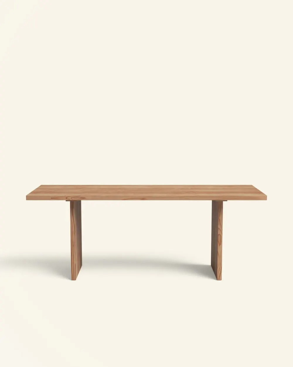 Illustration numéro 2 du produit Table à manger en pin massif marron