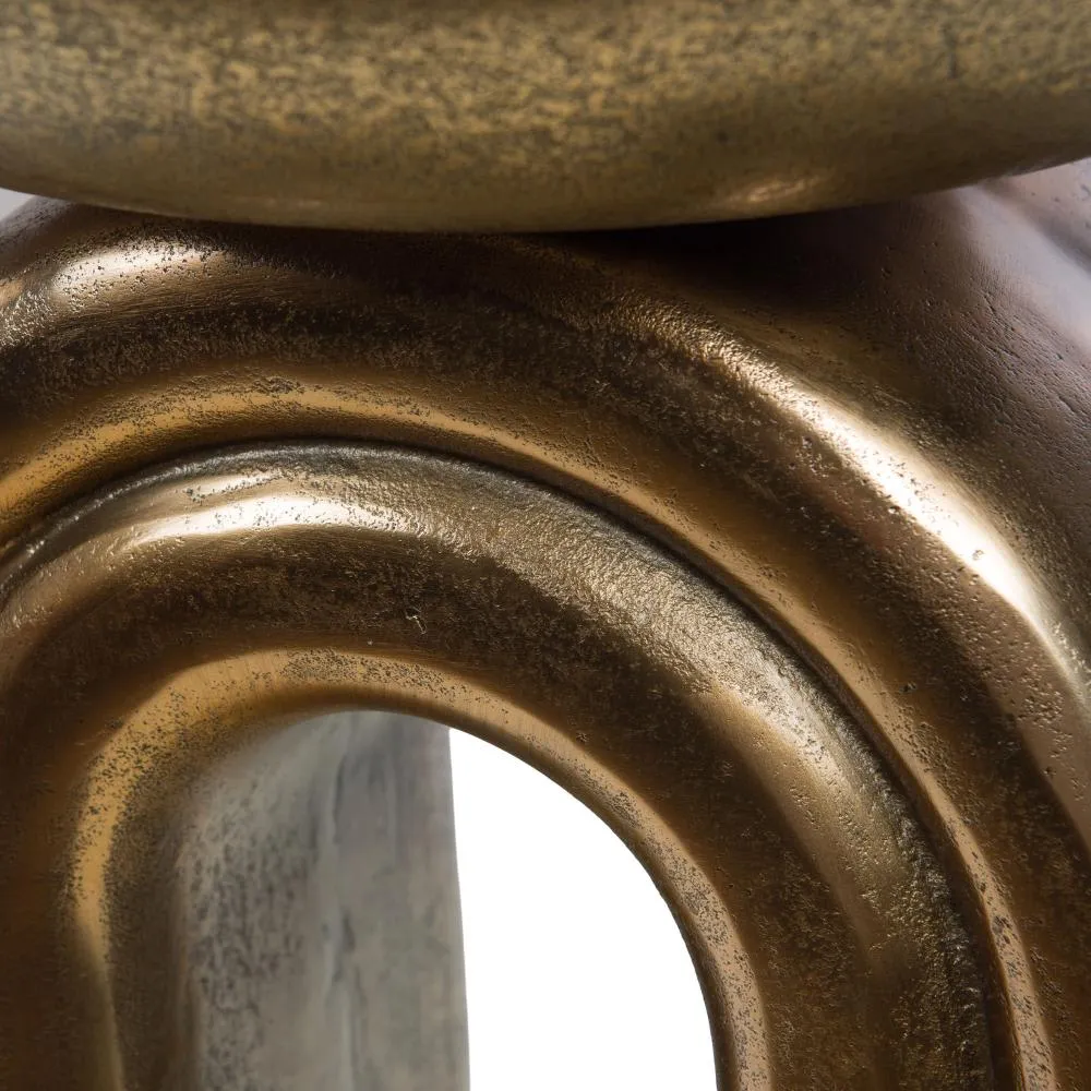 Illustration numéro 2 du produit Bout de canapé Arc  or / doré en aluminium