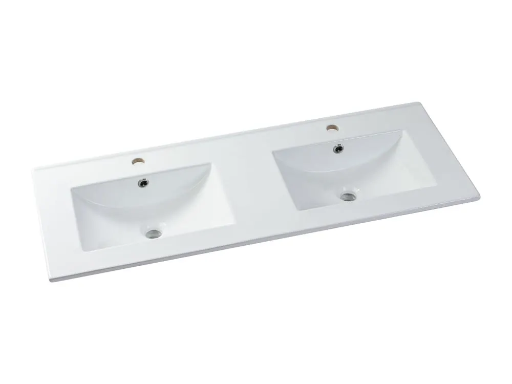 Illustration numéro 2 du produit Meuble double vasque mdf noir