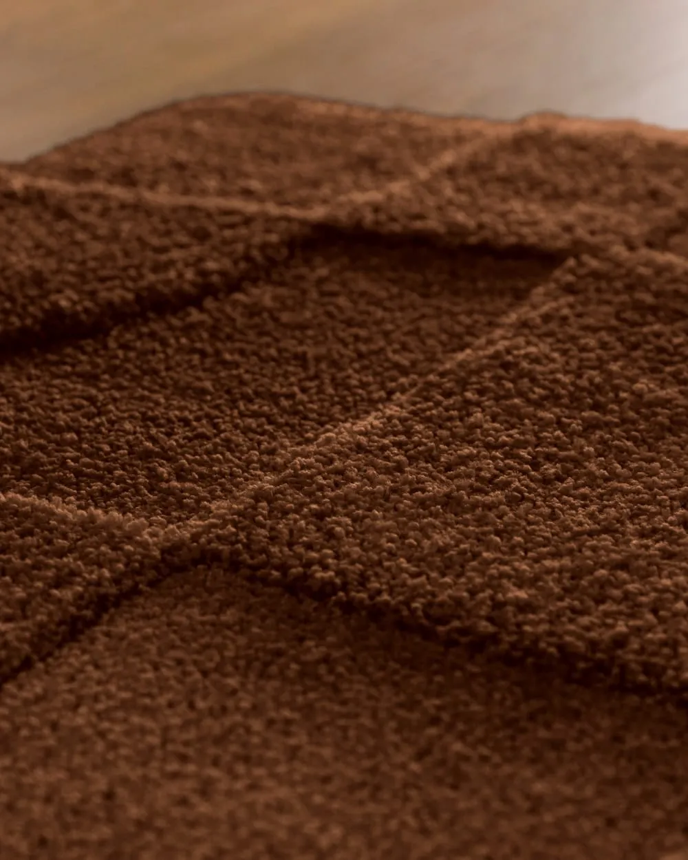 Illustration numéro 2 du produit Tapis de bain à relief marron 80x150