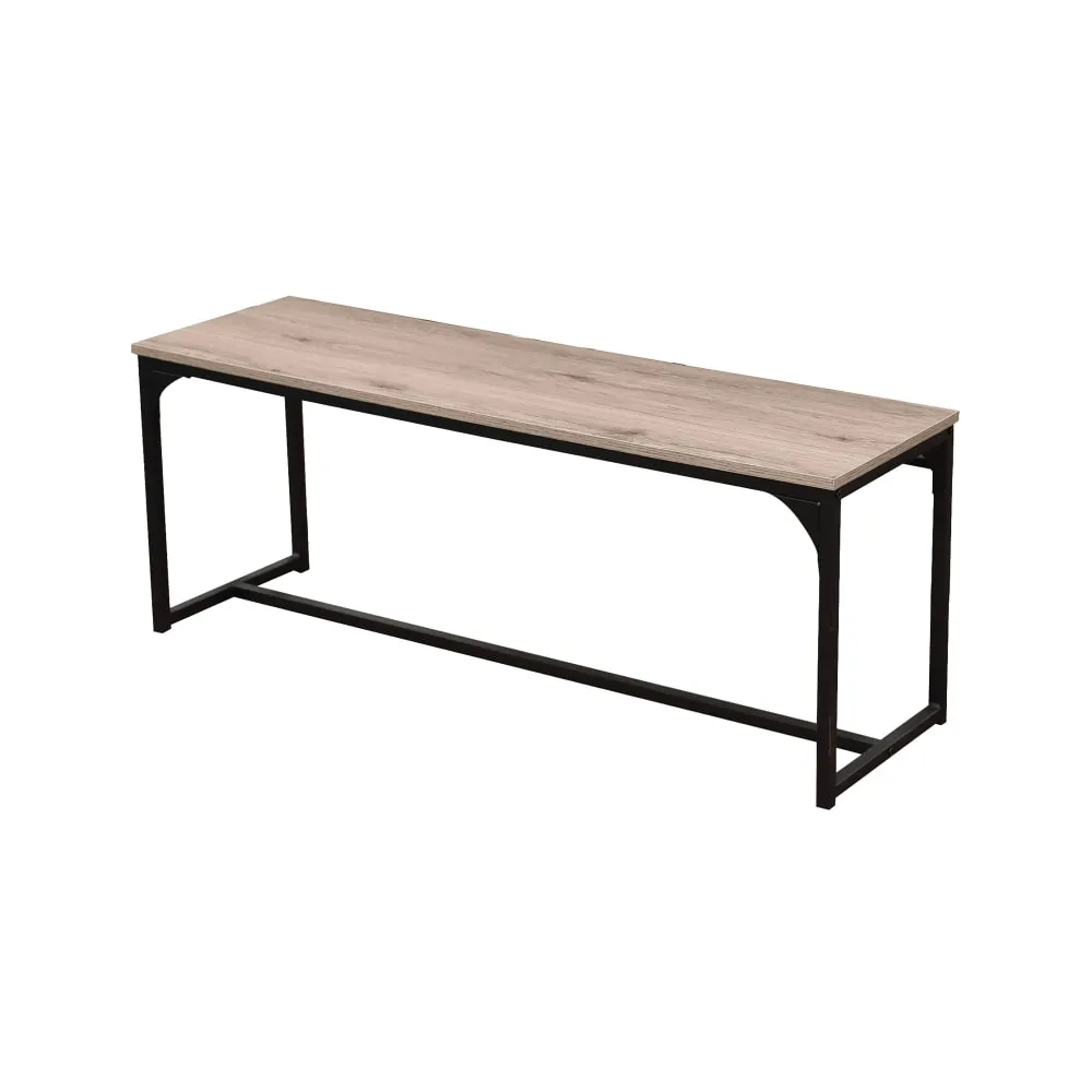Illustration numéro 2 du produit Banc 120x35x46 cm décor naturel et noir - ONYX