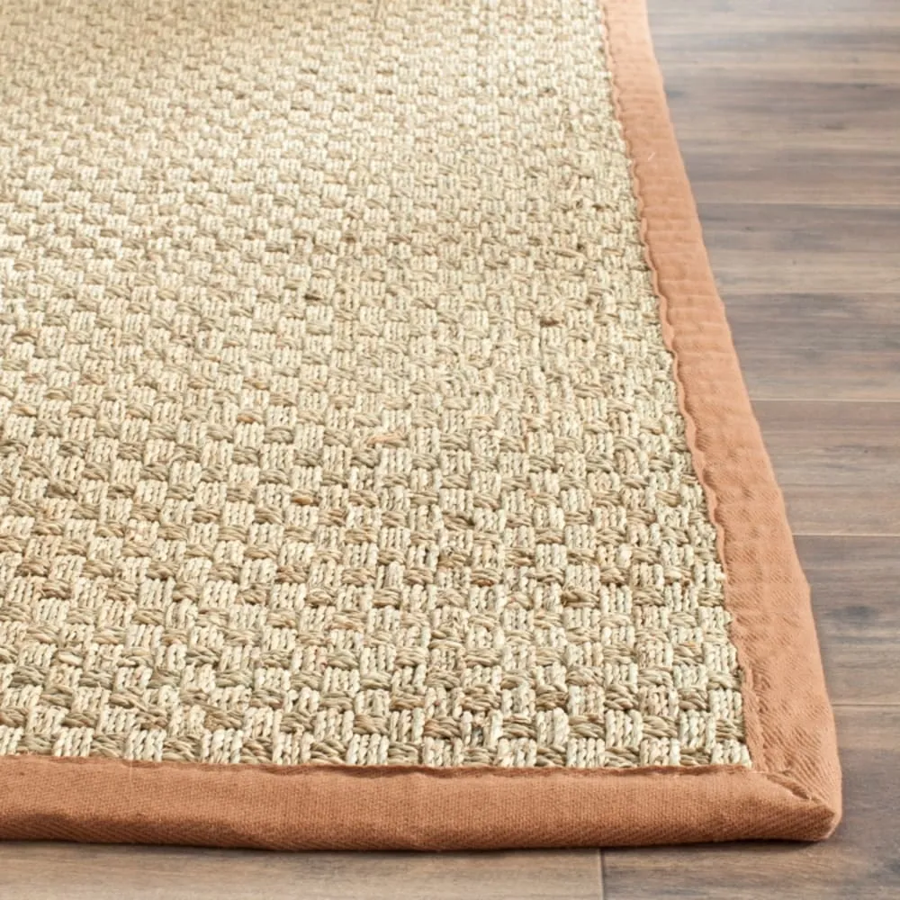 Illustration numéro 2 du produit Tapis fibre naturelle roselyn beige/marron 122 x 122 cm