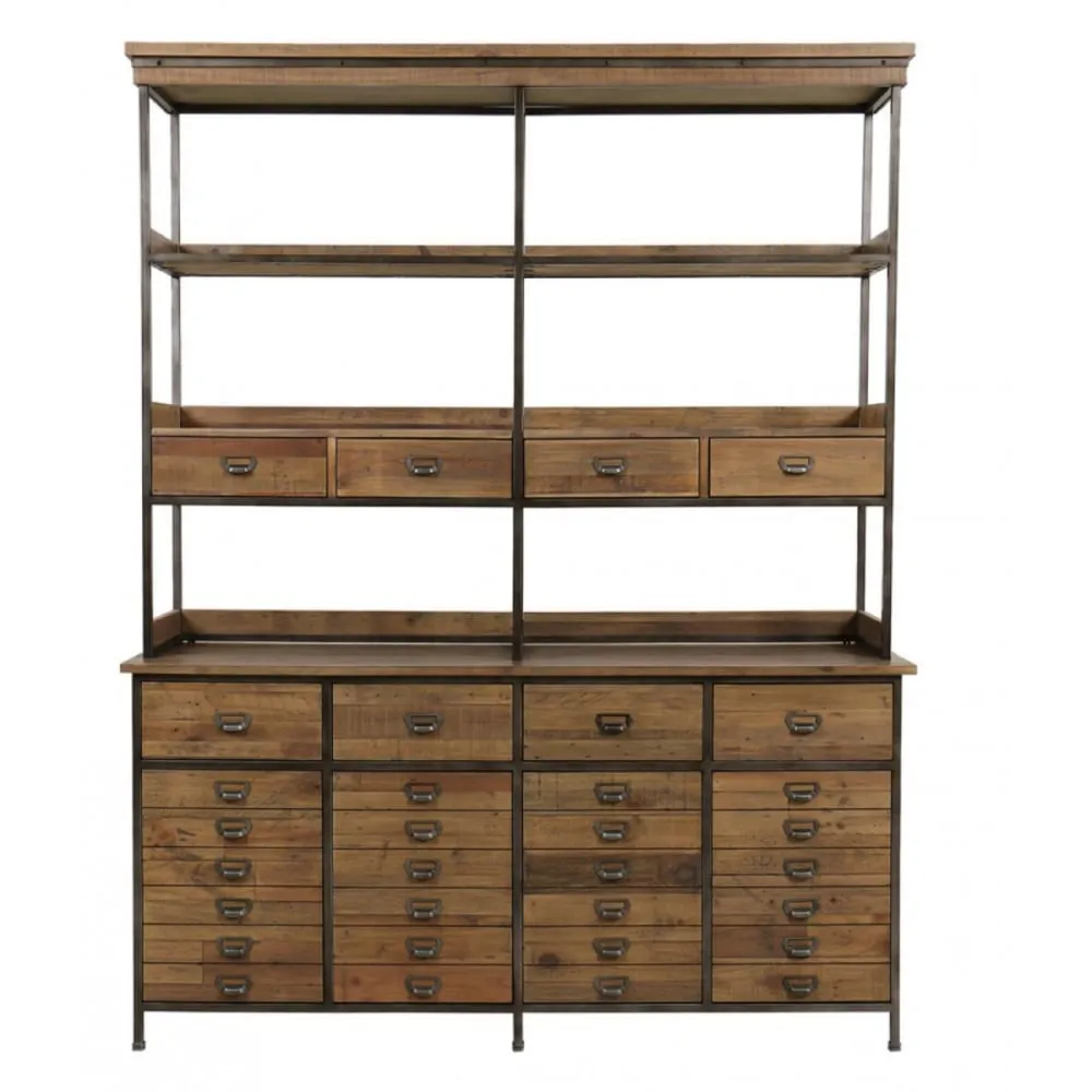 Illustration numéro 2 du produit Buffet complet en bois marron