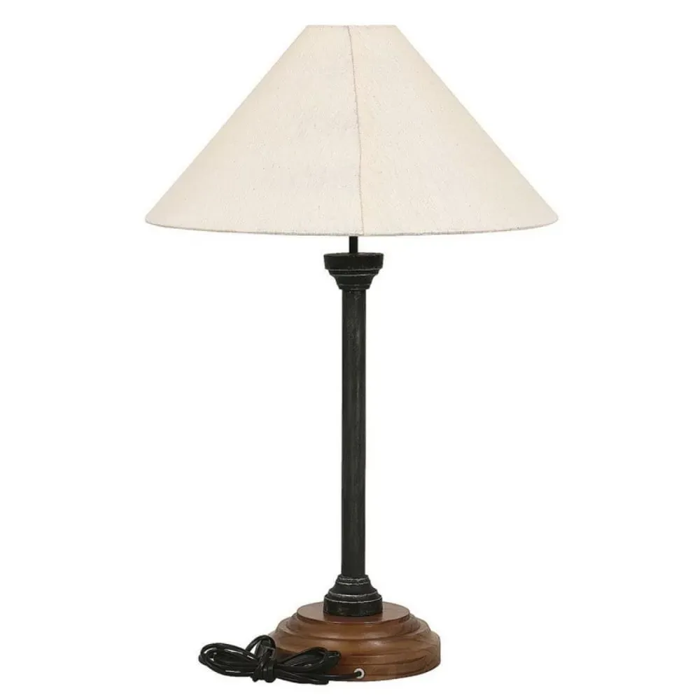 Illustration numéro 2 du produit Lampe culot e27 en bois noir