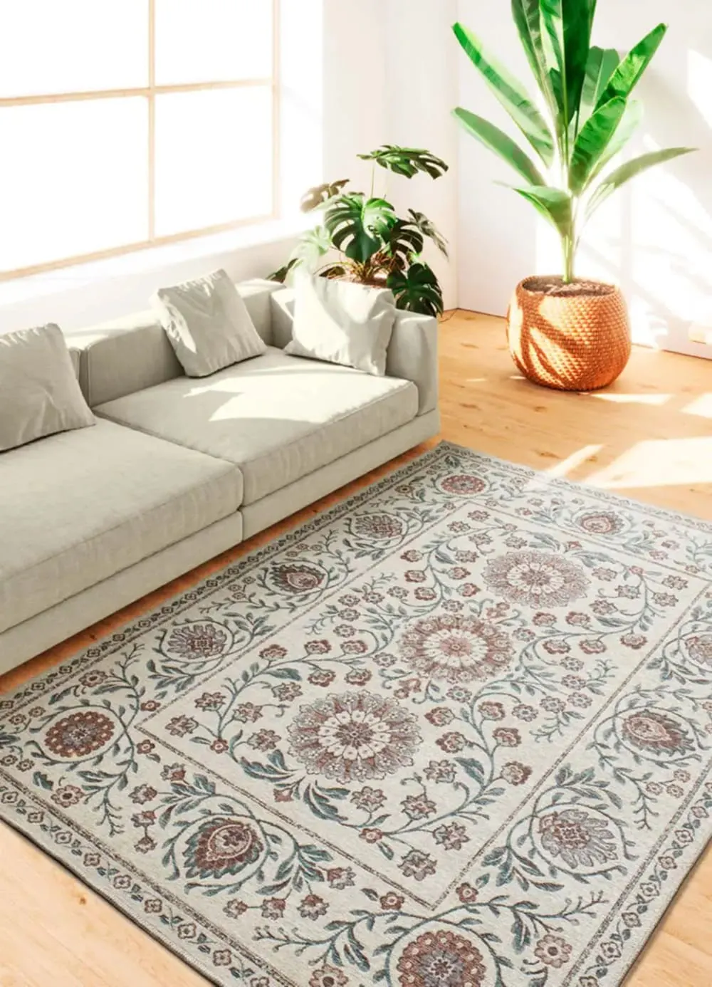 Illustration numéro 2 du produit Tapis extérieur classique bleu 120x170 cm