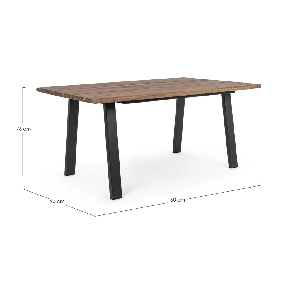 Illustration numéro 2 du produit Table rectangulaire avec plateau en acacia naturel