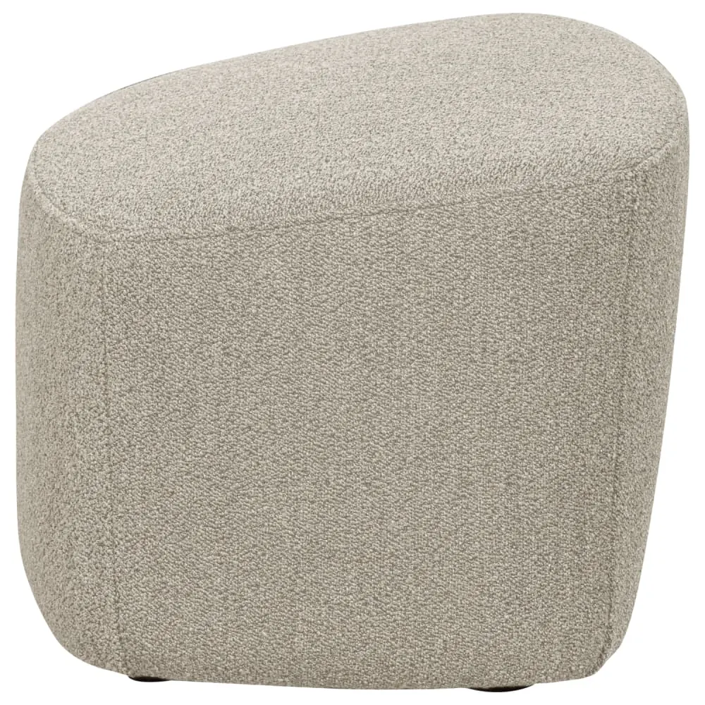 Illustration numéro 2 du produit Tabouret en bouclé beige