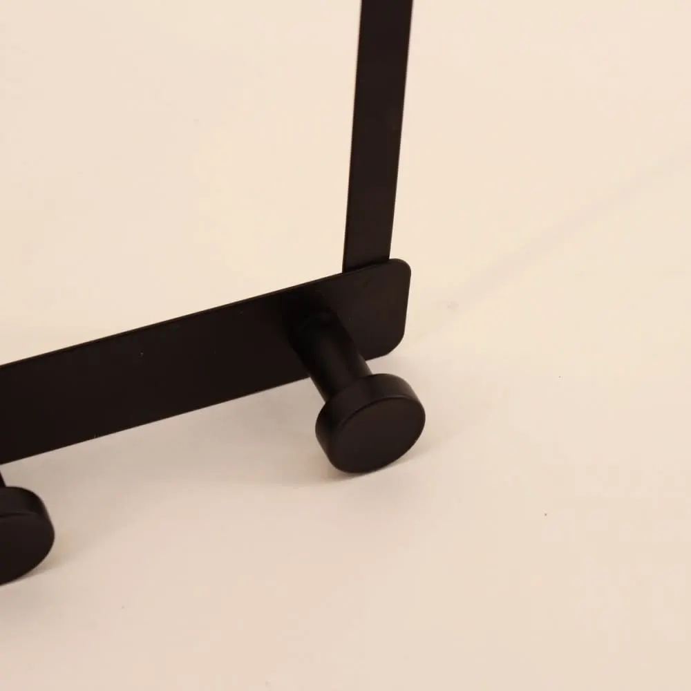 Illustration numéro 2 du produit Patère de porte en fer 3 noir têtes
