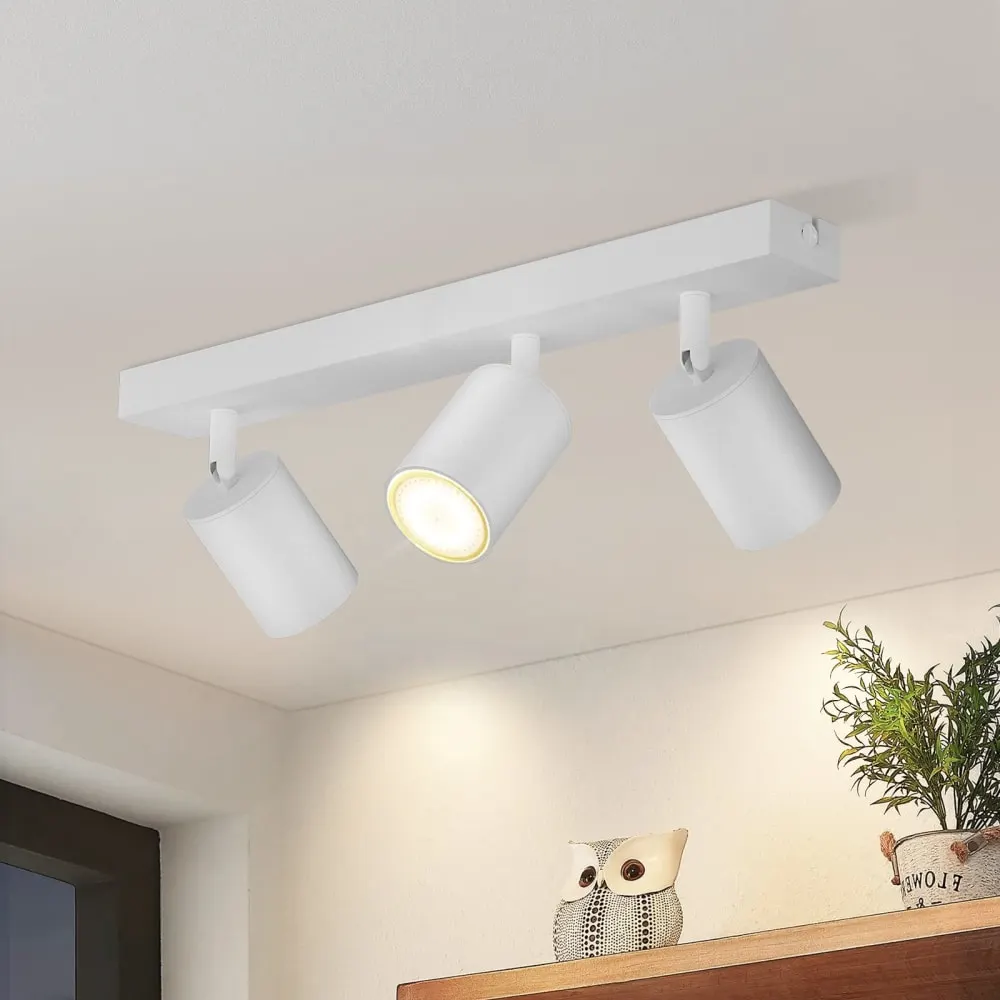 Illustration numéro 2 du produit Spot de plafond en fer blanc 42x5.5x14cm gu10