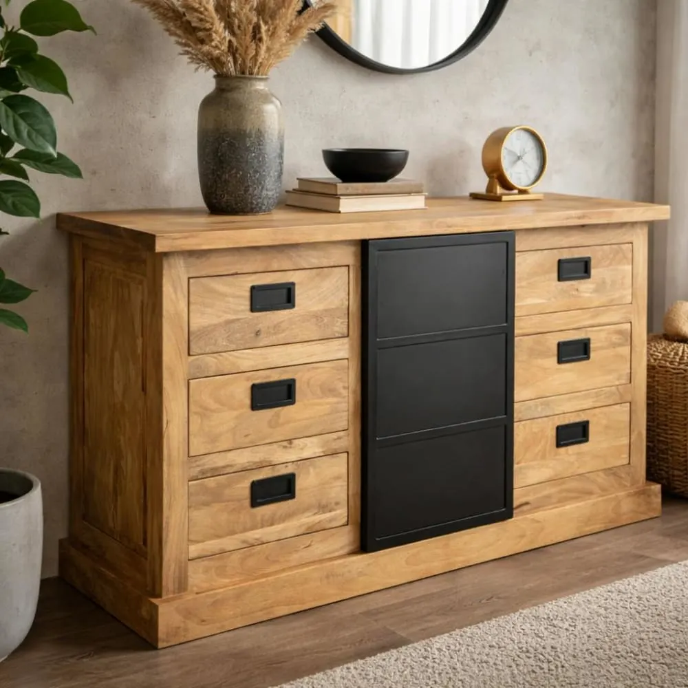 Illustration numéro 2 du produit Buffet industriel à porte coulissante 160 cm