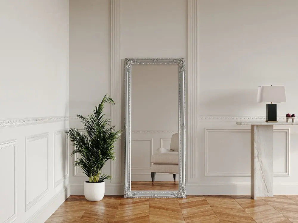 Illustration numéro 2 du produit Miroir mural eucalyptus argenté
