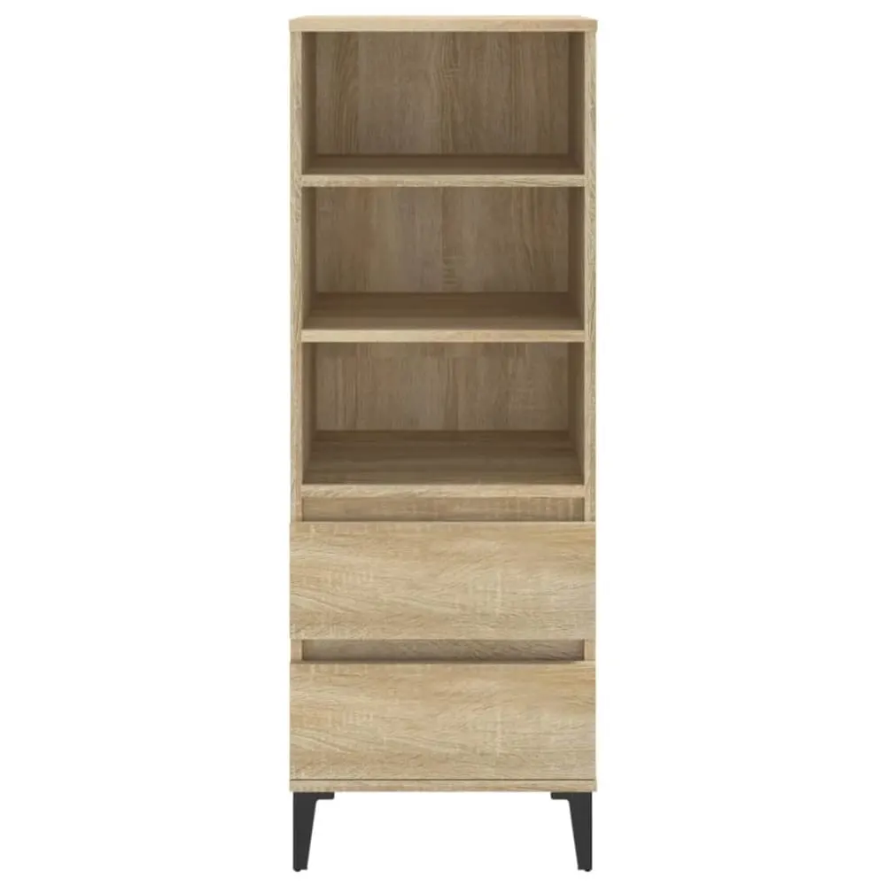 Illustration numéro 2 du produit Bahut commode armoire bois beige 40 x 36 x 110 cm