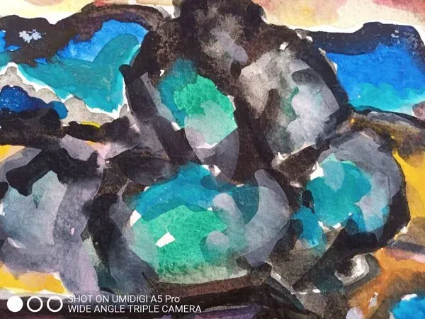 Illustration numéro 2 du produit Pierre Lacroux (1909- 1993) Gouache sur papier 24 x 32 cm - de 1989 - (283)