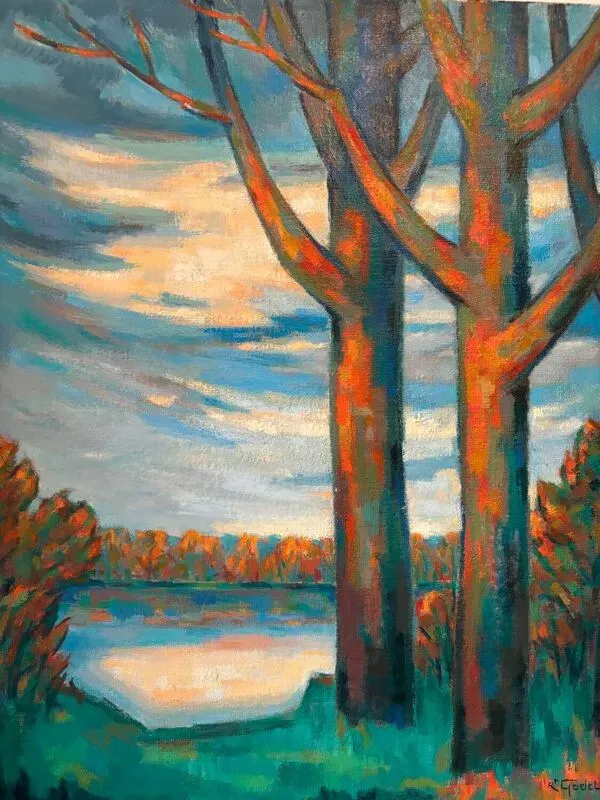 Illustration numéro 2 du produit Paysage signé Godelier