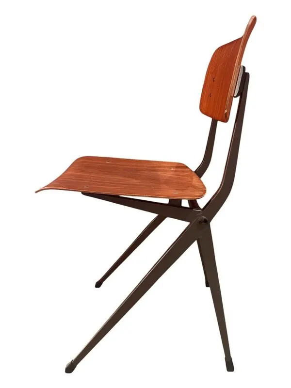 Illustration numéro 2 du produit Chaise S201 ''Spinstoel'' à pieds compas de Marko, Pays-Bas, 1960s