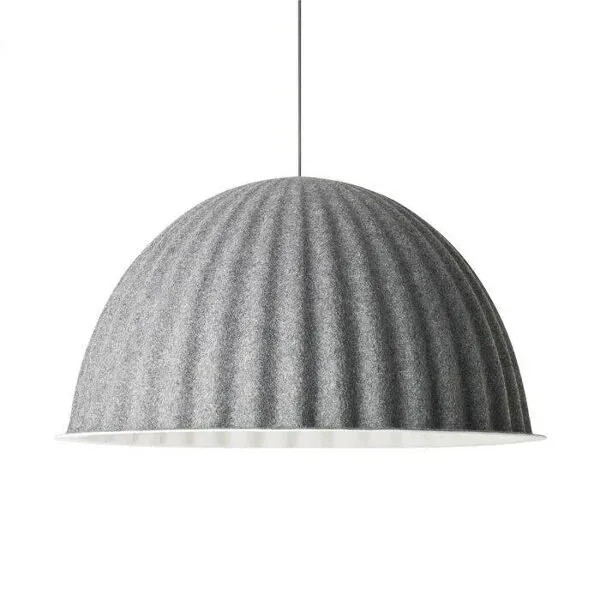 Illustration numéro 2 du produit Suspension muuto - under the bell - 82 cm - gris clair