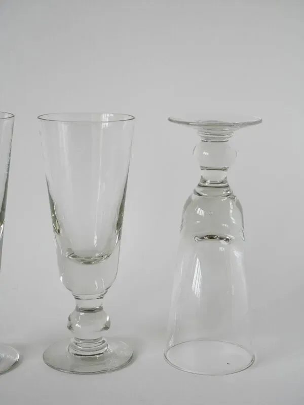 Illustration numéro 2 du produit ensemble de 3 verres à absinthe, début XXème