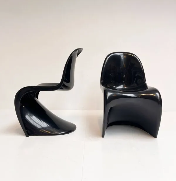 Illustration numéro 2 du produit Ensemble de 2 chaises Herman Miller par Verner Panton, années 1970.