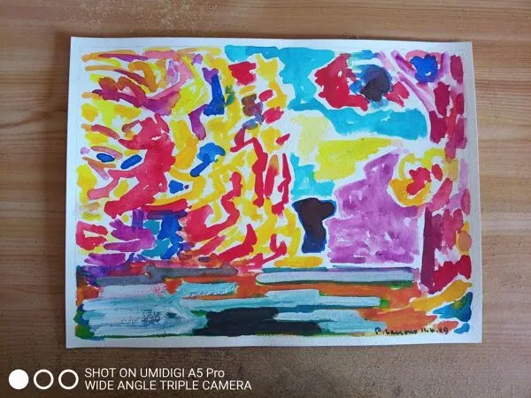 Illustration numéro 2 du produit pierre Lacroux (1909- 1993) Gouache sur papier 24 x 32 cm - de 1989 - (319)