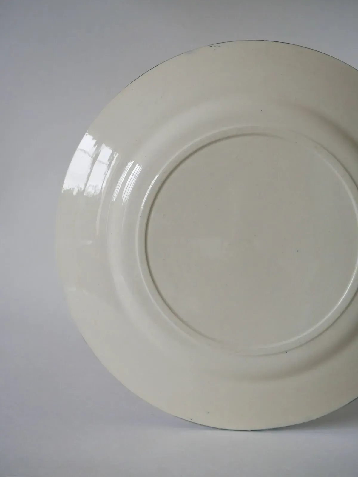 Illustration numéro 2 du produit Grand plat rond en terre de fer salins modèle françois 1er xixème