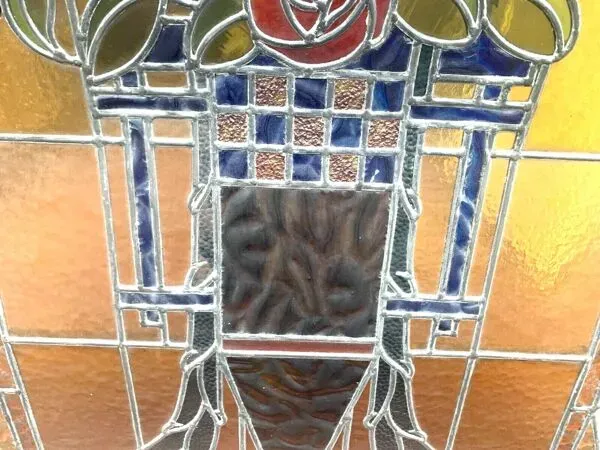 Illustration numéro 2 du produit Panneau en vitrail Art Déco XX siècle