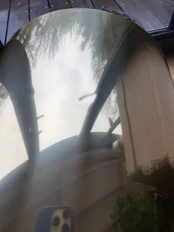 Illustration numéro 2 du produit Belle lampe pied céramique et Abajour métal doré