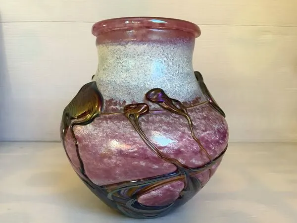 Illustration numéro 2 du produit Vase en cristal soufflé Novaro Jean Claude