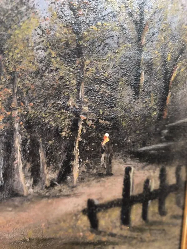 Illustration numéro 2 du produit Tableau huile sur toile, école française fin XIXeme