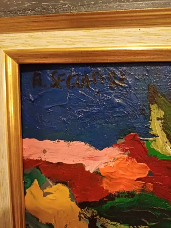 Illustration numéro 2 du produit Nature morte signée daté 1992, Adrien Seguin 1926-2005