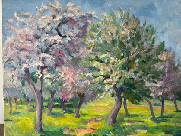 Illustration numéro 2 du produit Paysage fleuri signé Lacas