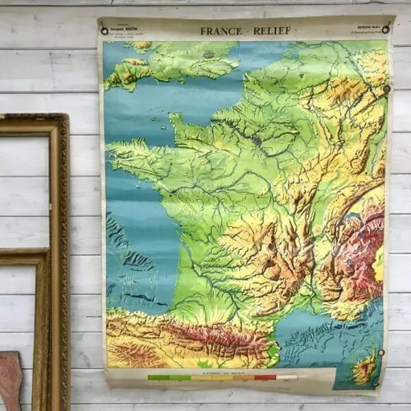 Illustration numéro 2 du produit Carte scolaire M.D.I la France