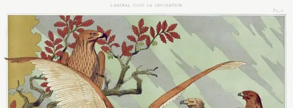 Illustration numéro 2 du produit Affiche “Aigles”, d’après une lithographie art nouveau de 1897