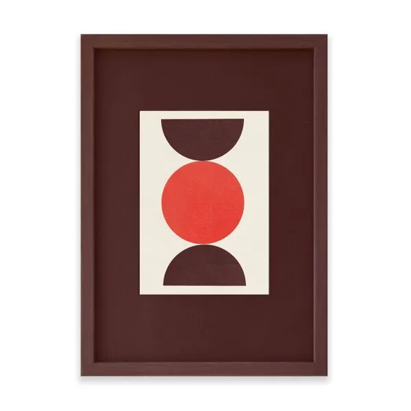 Illustration numéro 2 du produit Collage abstrait sur papier encadrée signée eawy