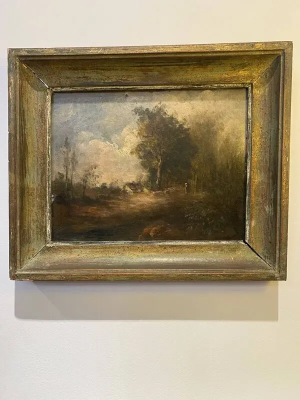 Illustration numéro 2 du produit Tableau de paysage, école Barbizon