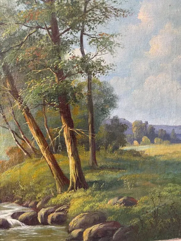 Illustration numéro 2 du produit Paysage de forêt signe