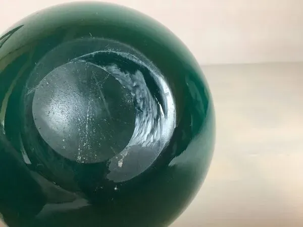 Illustration numéro 2 du produit Petit vase bleu turquoise style Murano