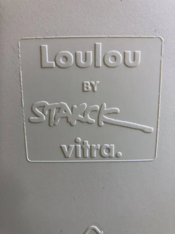 Illustration numéro 2 du produit Lot de 6 chaises jaunes pâles vintage designer Philippe Starck