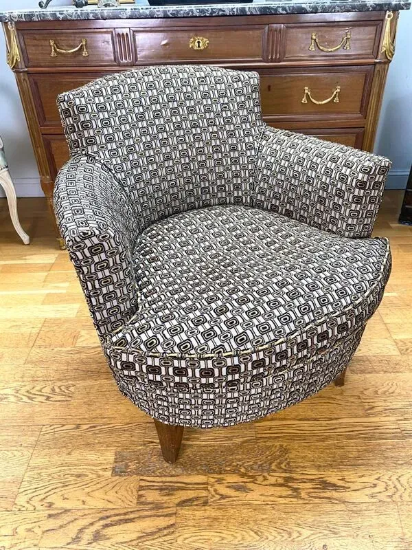 Illustration numéro 2 du produit Fauteuil club art déco, circa 1940