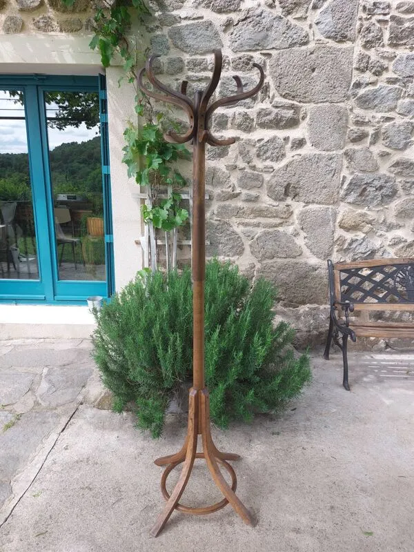 Illustration numéro 2 du produit Portemanteau perroquet bois massif, style baumann