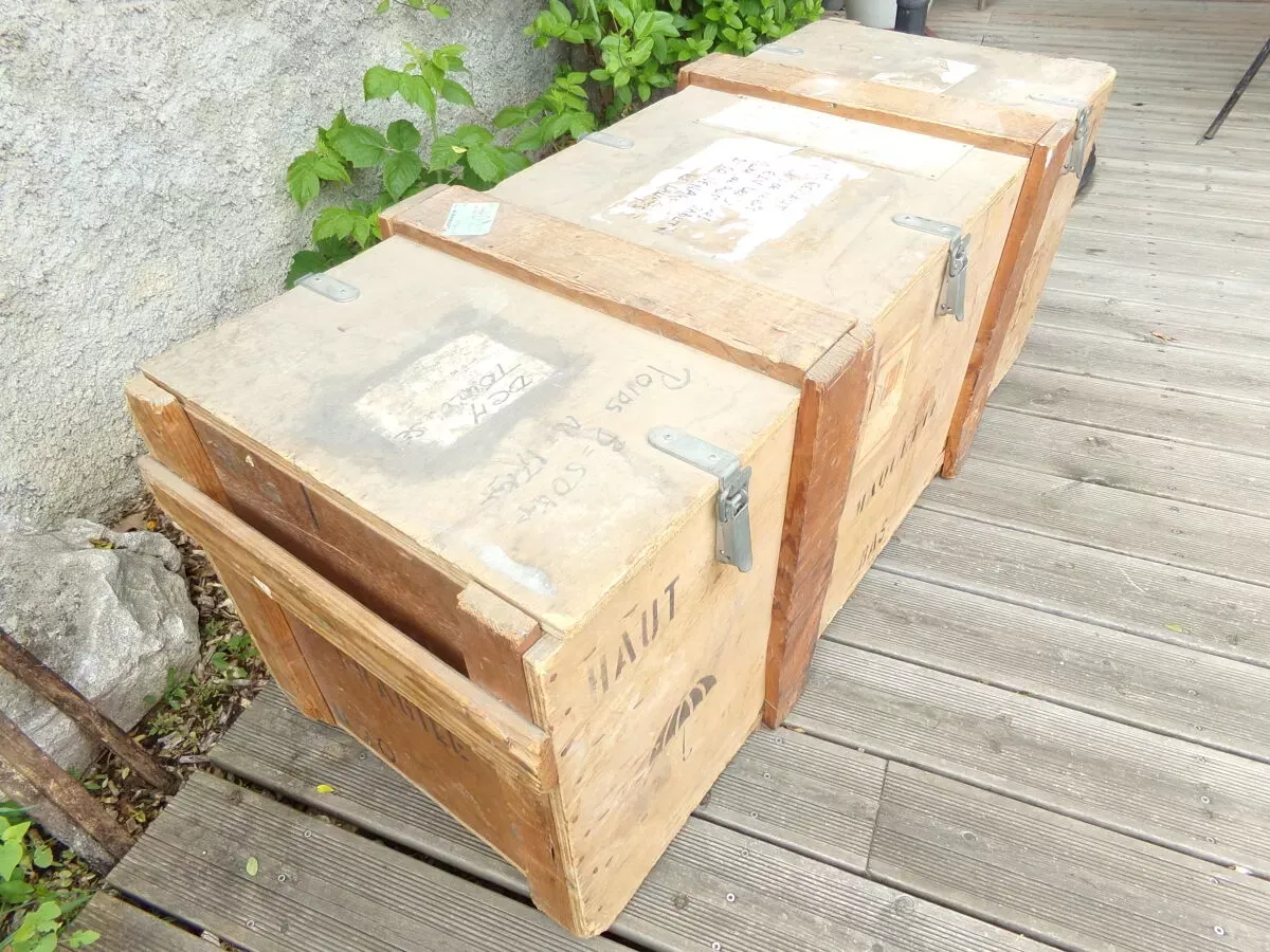 Illustration numéro 2 du produit Caisse en bois avec couvercle XXL