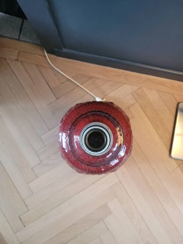 Illustration numéro 2 du produit Grand pied de lampe West Germany double éclairage